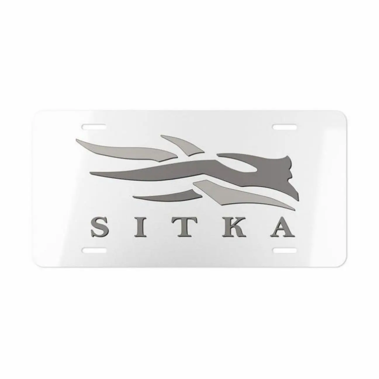 Custom Sitkaa Camo Vanity Plate With Camo Blackout V2