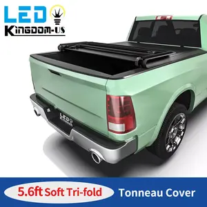 OEDRO Soft Tri-Fold / Soft Quad-fold  Truck Bed Tonneau Cover Fits for 09-24 Ram 1500 Classic/09-25 New body 5.7ft Bed (67") Without Rambox