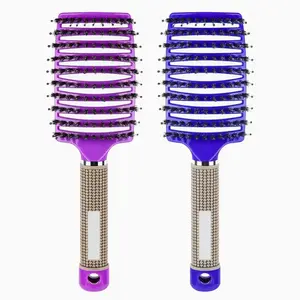 Detangling Brush for Curly, Wet or Dry Hair - Painless & Less Damage, 2 Pack for Women & Kids