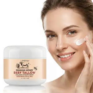 50g Collagen Hydrate Cream - Manuka Honey & Beef Tallow - Deep Hydrating Moisturizing & Firming - For All Skin Types & Daily Nourishment