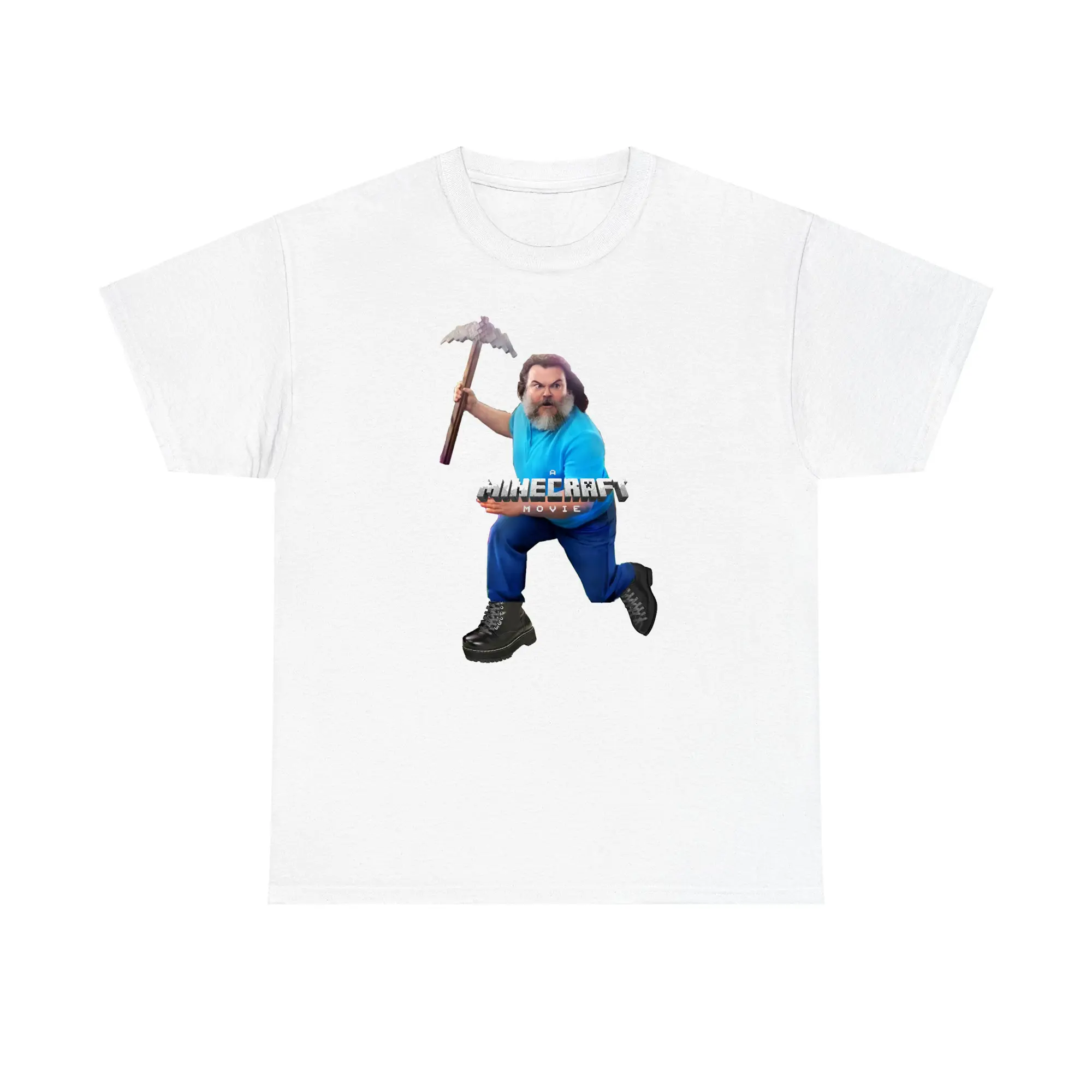 Steve Inspired Minecraft Movie Graphic Tee for Gamers and Fans