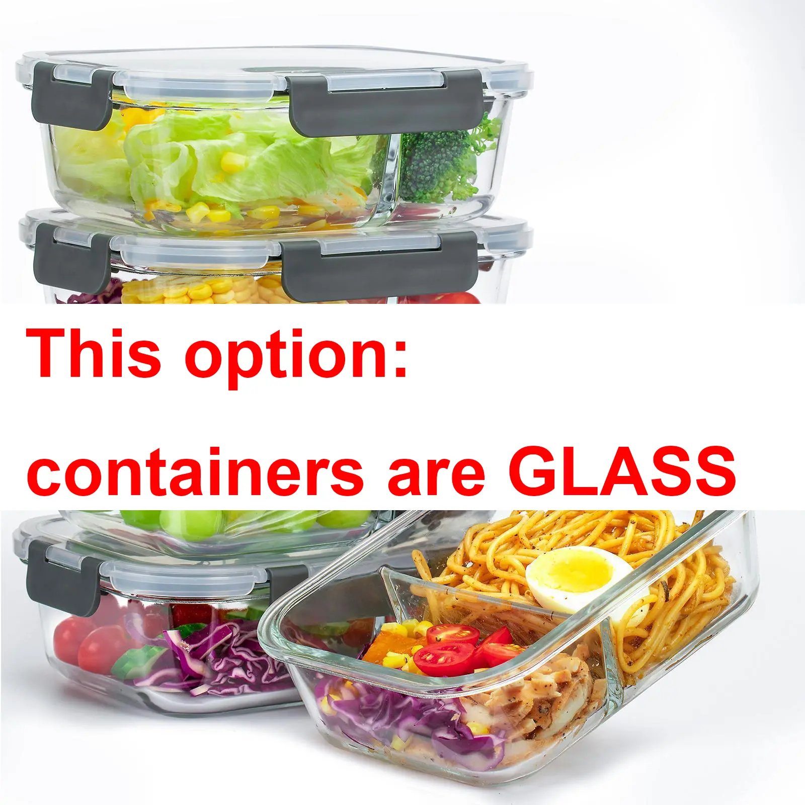 Glass - 5PACK 36oz (with divider)