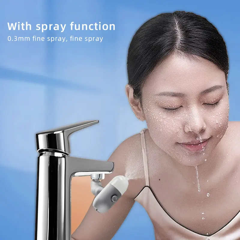 SELLO 4 Speed Water Flow Shower Small Fountain Aerator Faucet Extender 360° Universal Faucet Pressurized Soft Water