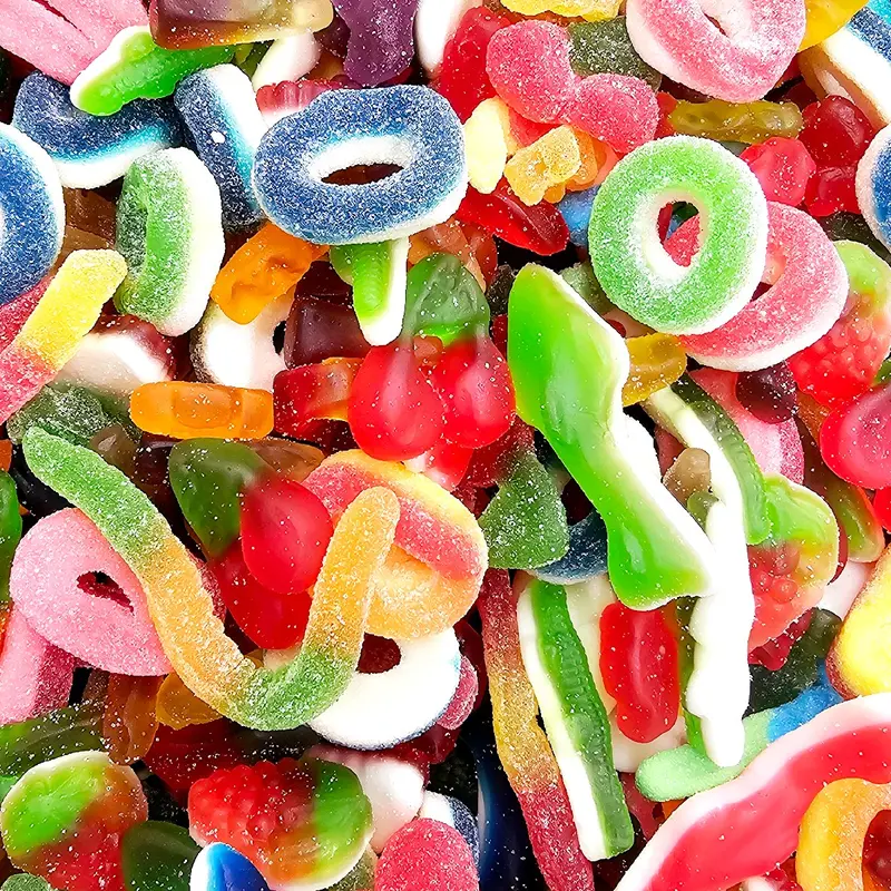 Ultimate Pick N Mix Gummy Candy 1Ib 2lb 3lb and 5lb Mix Sweet Sour Snack Chewy Variety Bag Sugar Bonbon Candies bear