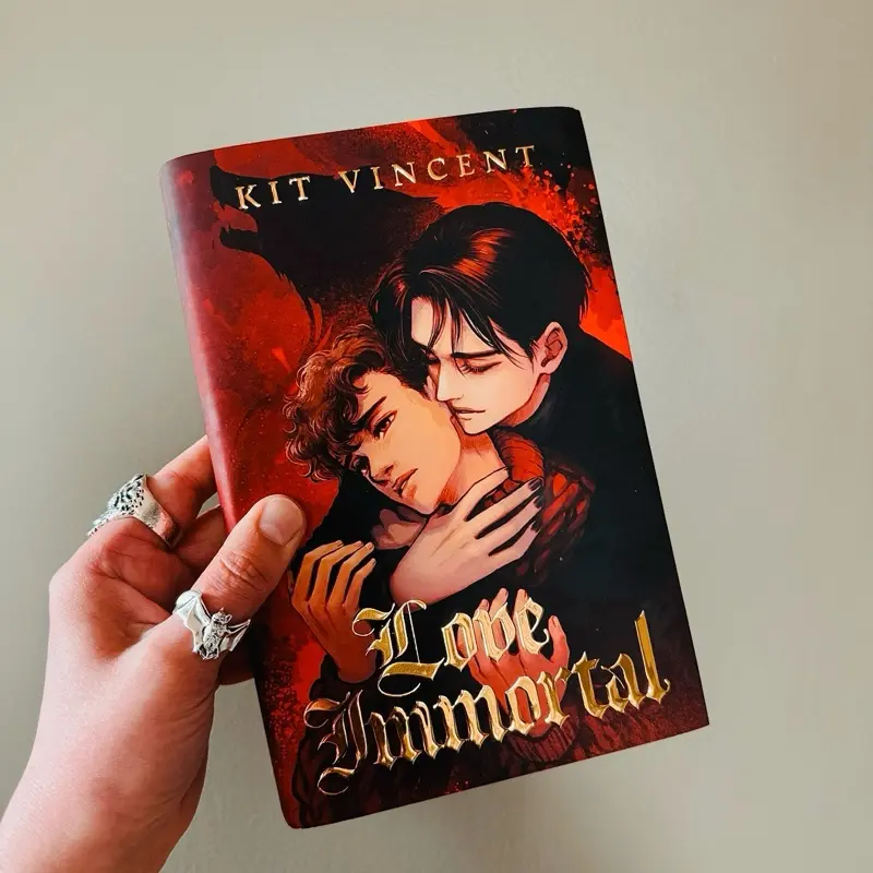 Limited Hardcover Edition of Love Immortal by Kit Vincent: MM vampire fantasy romance novel