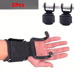 2pcs Fitness Training Hooks, Dumbbell Helper Hook, Pull-Up Assist Hook, Non-Slip Handle, Strength Training Equipment, Stretching Gear