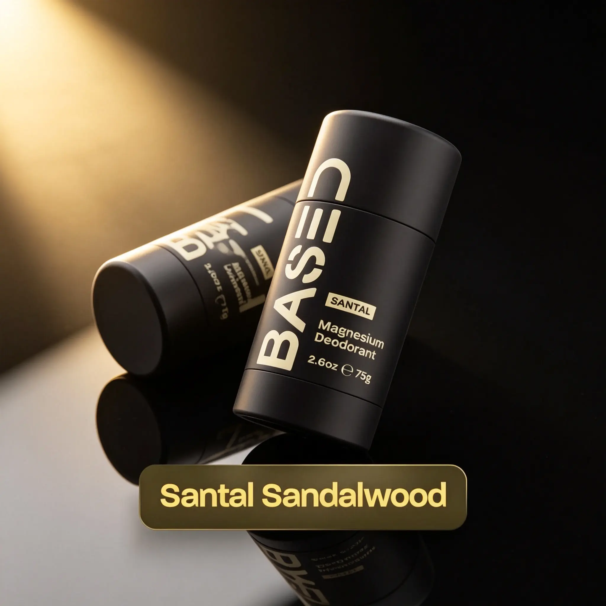 BASED Santal Sandalwood Guava Nectar 2.6oz || High Performance Deodorant  Aluminum Free | 24 Hour Odor Protection | Simple, Effective 75g