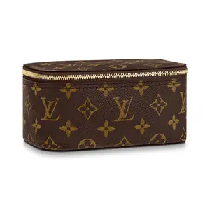 Louis Vuitton Packing Cube PM Monogram Coated Canvas with Natural Leather Trim, Men’s Travel Organizer, Brown