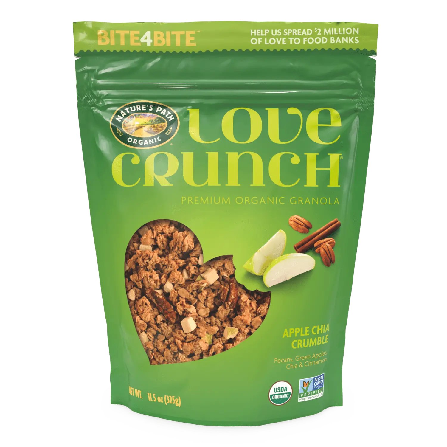 Love Crunch Organic Apple Chia Crumble Granola