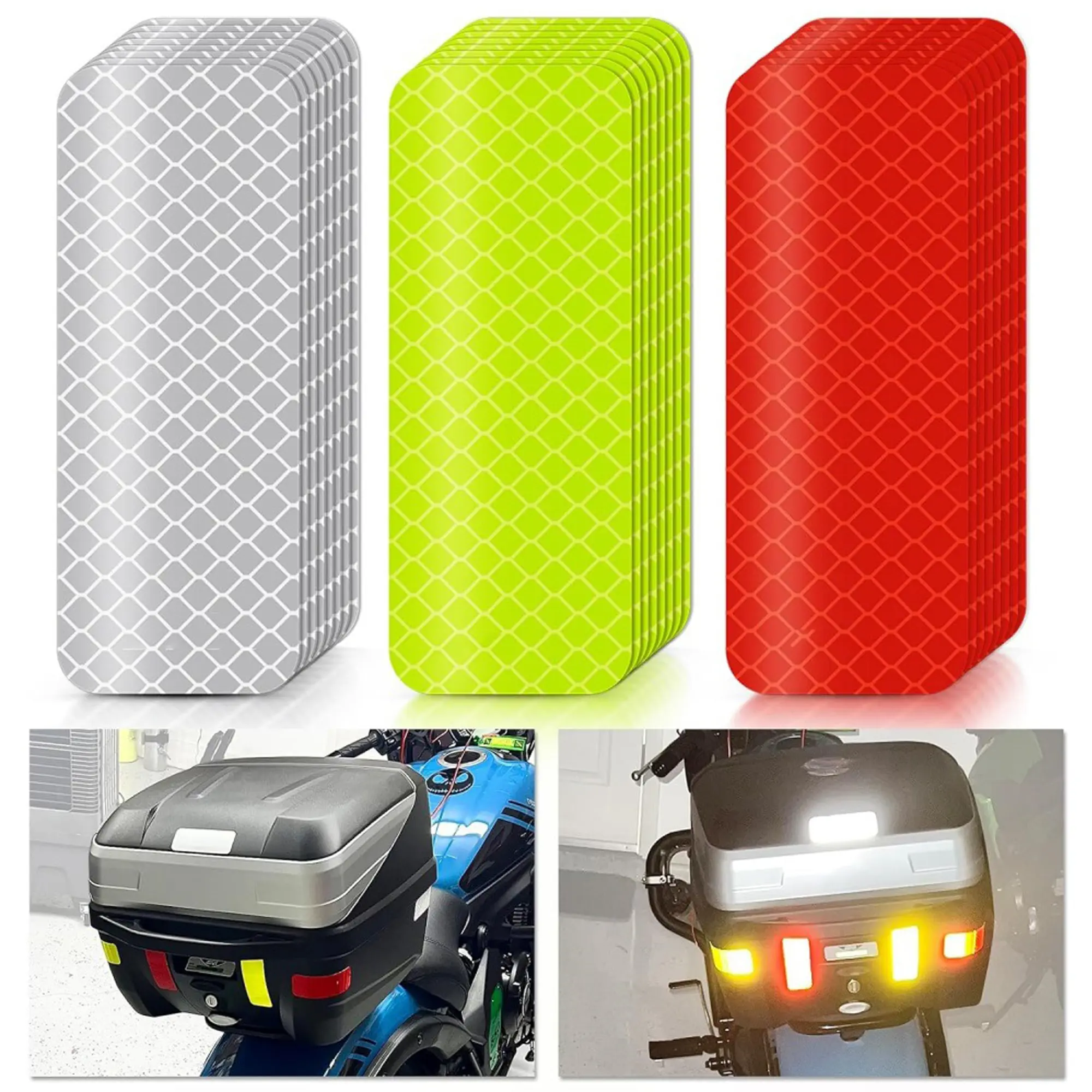 48PCS Reflective Tape, Safety Stickers for Cars, Trucks, Motorcycles