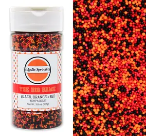 The Big Game: Black, Orange & Red Nonpareil Mix 3.8oz Bottle