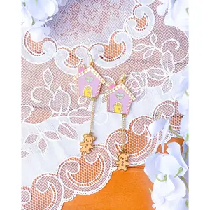 Gingerbread House Earrings