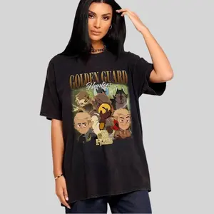 Hunter Golden Guard Vintage Shirt – Owl House Graphic Tee, Hunter’s Wolf Shirt, Hexside School Magic Shirt, Retro Cartoon Fan Shirt