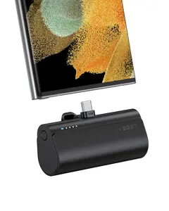 VEGER Ultra-Compact 20W USB-C Portable Charger - 5000mAh Mini Power Bank With Rapid Charging For Smartphones & Mobile Devices