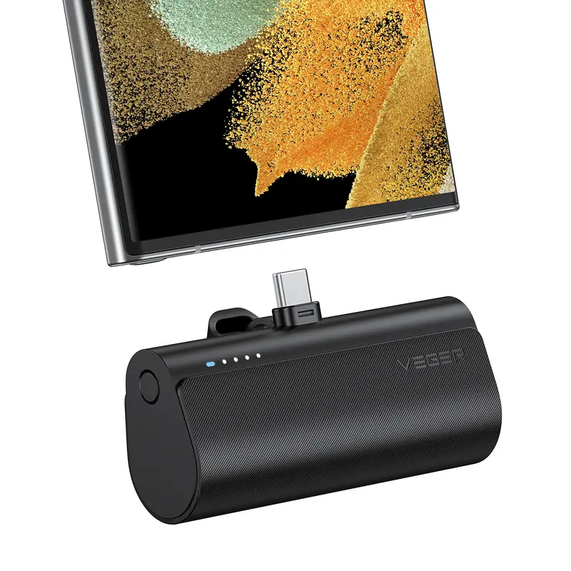 VEGER Ultra-Compact 20W USB-C Portable Charger - 5000mAh Mini Power Bank With Rapid Charging For Smartphones & Mobile Devices #Summervibes