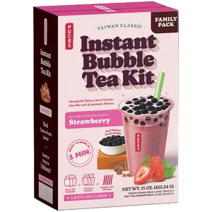 Poca Instant Bubble Tea Kit - Make Your Favorite Tea Flavors at Home (5 Kits) - Beverage