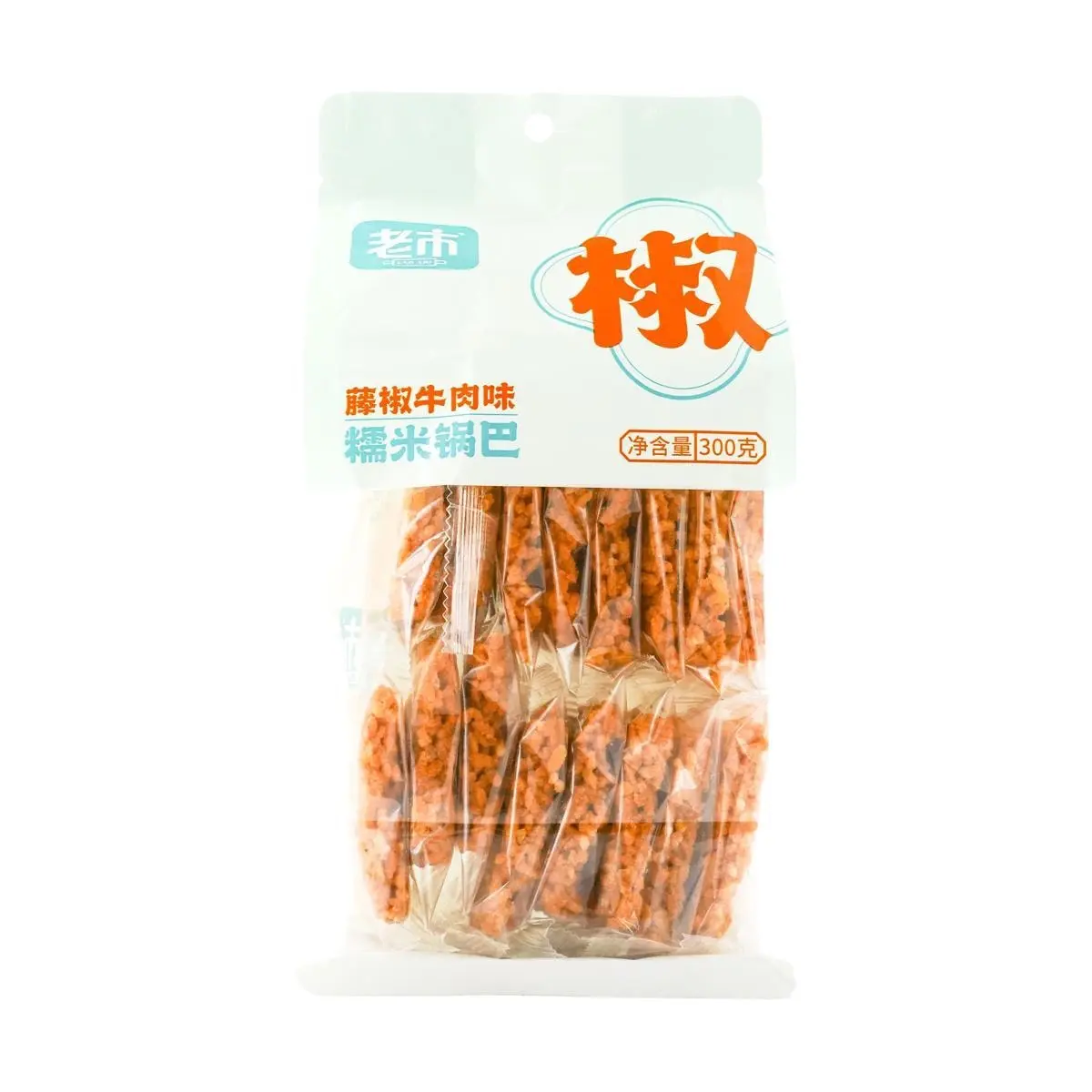LAOSHI  Sticky Rice Cracker Rattan Pepper Beef Flavor 10.58 oz