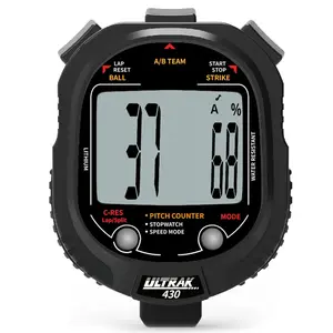Ultrak 430 Pitch Counter & Pitch Speed with 2 Memory Stopwatch - Black