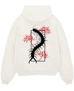 Centipede Tokyo Ghoul Graphic Hoodie, Streetwear Pullover Hoodie For Anime Lover, Comfy Streetwear Long Sleeve Shirt Casual Outfit