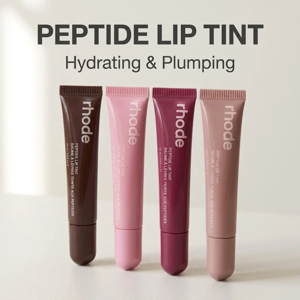 Rhode Peptide Lip Gloss - Sheer Pink Hydrating Lip Balm & Treatment for Plump, Glossy Lips | Lip Plumper & Stain | TikTok Shop Must-Haves