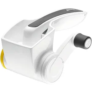 Restaurant Cheese Grater -  for Cooks - Culinary Chef  - Handheld Rotary Grater - Cheese, Vegetable, and Nut Shredder for Right- & Left-Handed Cooks - NSF Restaurant Certified - White