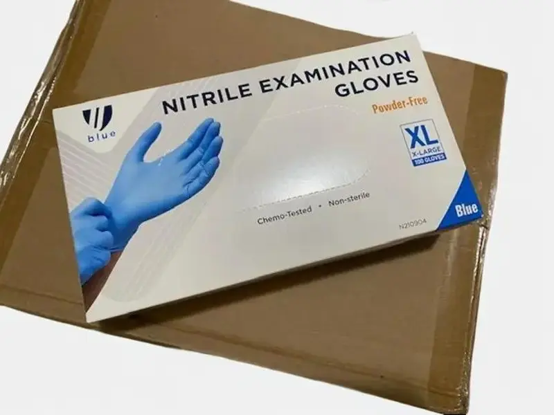 Ublue Nitrile exam gloves 100gloves/box, 10 boxes/cases, size S, M, L, XL. Powder-free, Latex Free & Rubber Free - Single Use Non-Sterile Protective Gloves for Medical Use, Cooking, Cleaning & More. EXCELLENT QUALITY DURABLE, ORDER WITH PEACE OF MIND