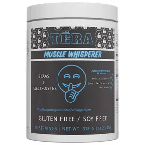 Tera Muscle Whisperer BCAAs & Electrolytes Supplement for Fitness Recovery Gluten Free Soy Free 30 Servings 375g Powder