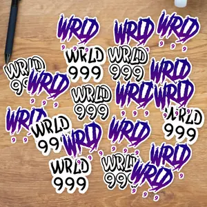 Stickers Pack 20 Pcs wrld Waterproof 999 Laptop Guitar Vinyl Juice Colorful Aesthetic Water Bike Luggage Skateboard Bumper Bottle Car