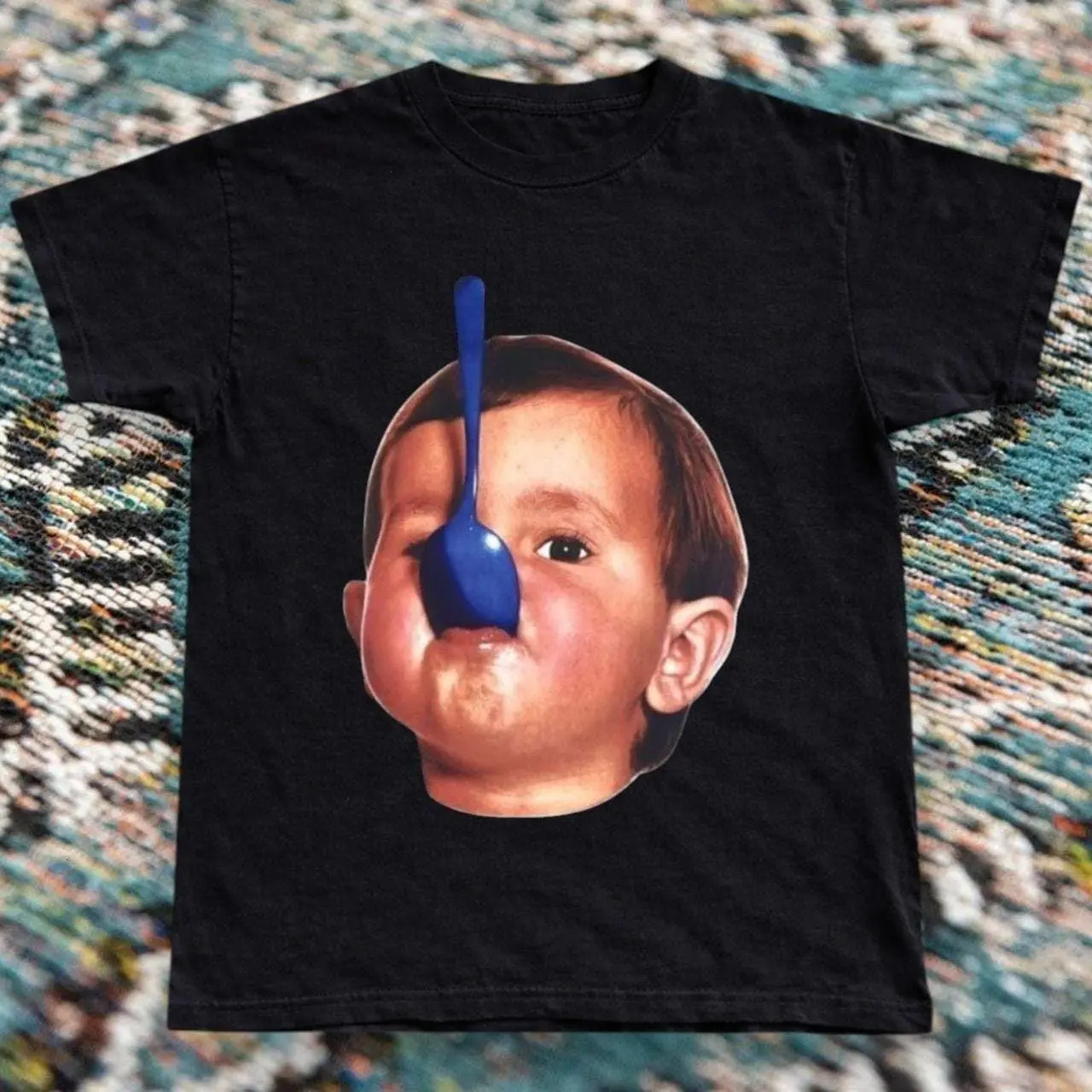 Y2K Cute Surreal Baby Face Baby Tee – Y2K Cute Aesthetic Graphic