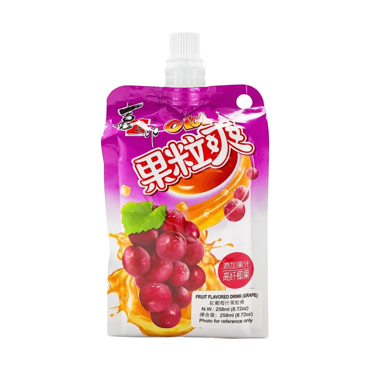 STRONGFOOD CICI Red Grape Juice Drink with Real Fruit Pulp 258ml - Refreshing Beverage for Kids & Adults