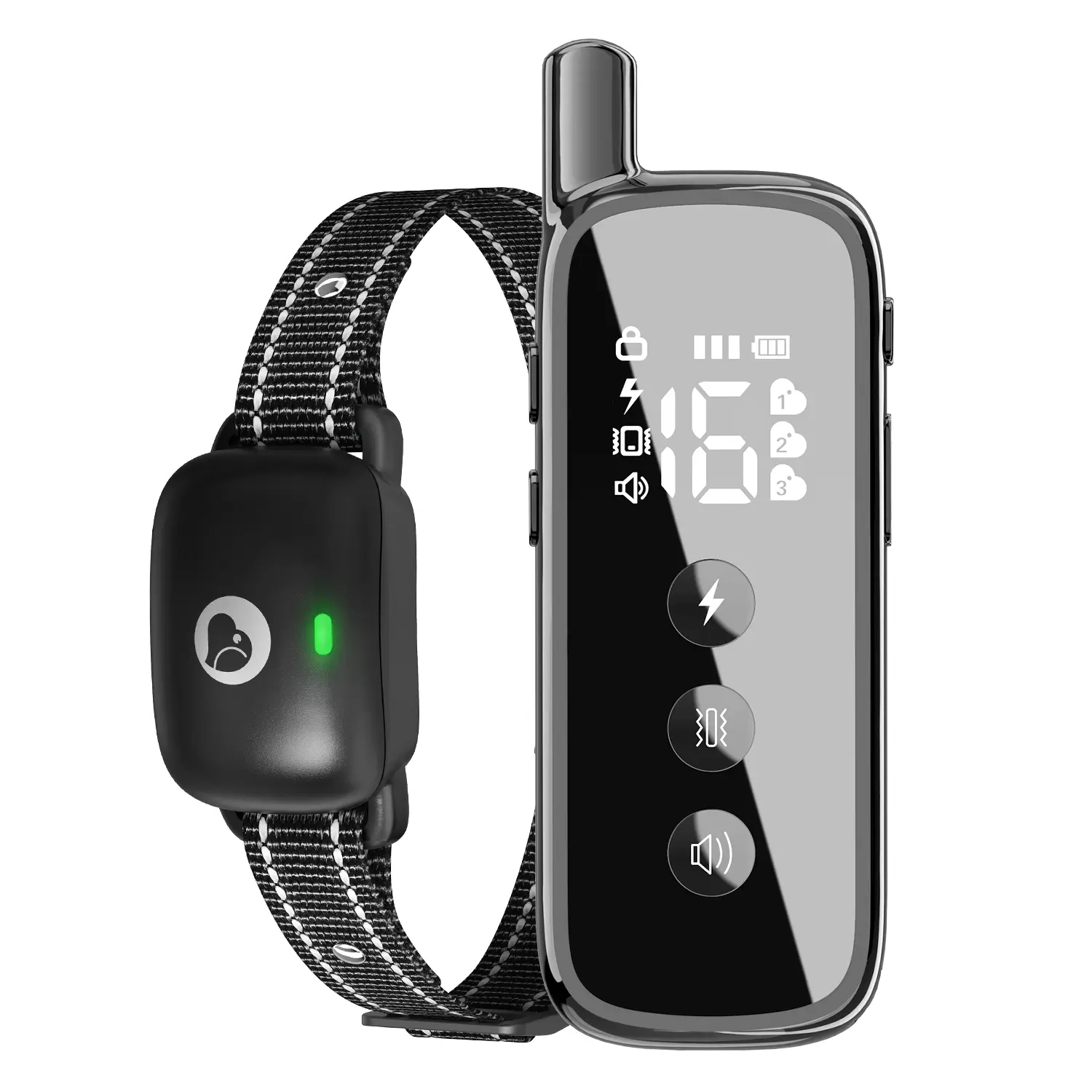 Black Heaflex Touchpad 4-in-1 Dog Training Collar – Electric Shock,Vibration,Buzzer & LED Light – 2600ft Range,IPX7 Waterproof,Low Voltage – Anti-Bark,Anti-Bite – Safety Lock – Professional Trainer Choice campingessentials