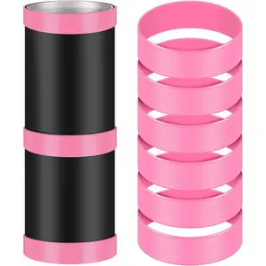 6 Pack  Bands for Sublimation Tumbler Rubber Bands Elastic Sublimation Paper Holder for Water Bottle Wrapping Cups Reducing Ghosting Art DIY(8.27 Inch,)