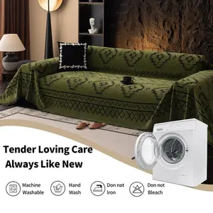 1pc Chenille Sofa Cover Full Coverage, Comfortable Sofa Protection for Living Room & Bedroom, Washable Pet Friendly Home Decor