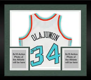 Framed Hakeem Olajuwon Houston Rockets Autographed White Mitchell & Ness White 1996 NBA All-Star Game Swingman Jersey - Fanatics Authentic Certified