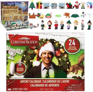 2025 Christmas Vacation Advent Calendar - 24 Days of Themed Figurines & Surprises, Holiday Countdown Gift for Family Kids Christmas Party