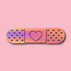 Heart Bandaid Bandage Plaster Vinyl Car Decal