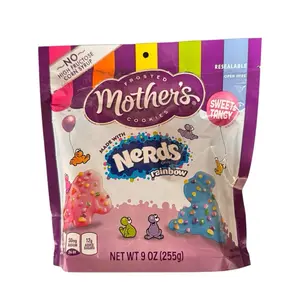 Frosted Mothers Cookies, Made With Nerds Rainbow Candy, Sweet & Tangy Flavor, 1 Bag (9 oz)