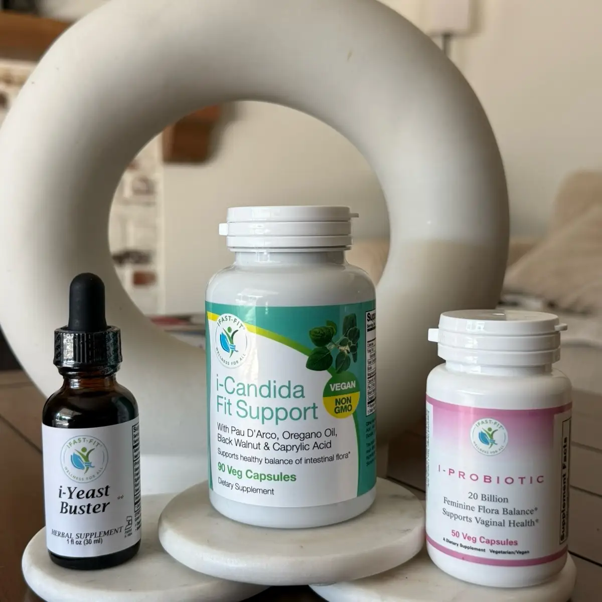 IFastFit Womens candida cleanse gut support kit supplement