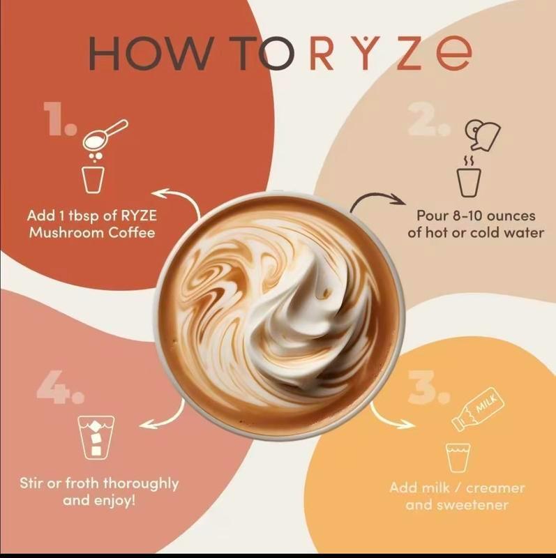 RYZE Mushroom Medium Roast Coffee USDA Organic with 6Adaptogenic ,USA Grown Instant Coffee for BetterEnergyFocus Digestion Immunity with Lions ManeSummerNew American Style Cargo Pants High Street Wide-LegCasual Pants Women Retro High Waist Drawstring