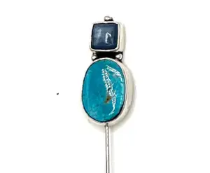 Double Stone Stick Pin