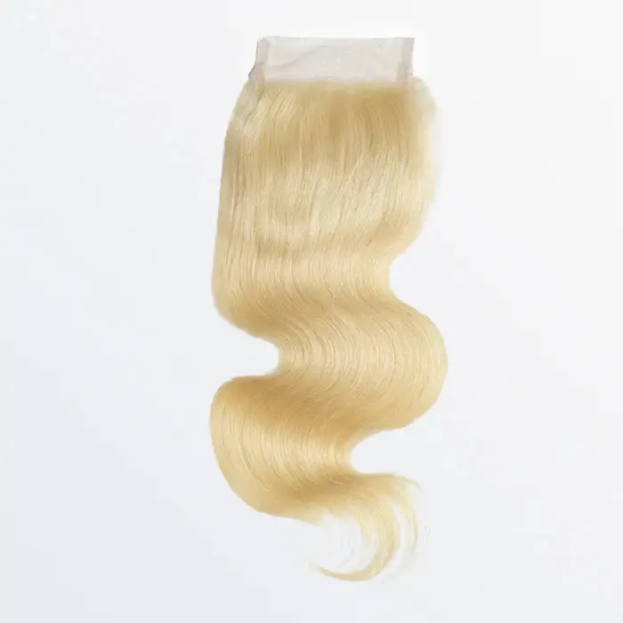 12-20 Inch 4" x 4" Body Wavy Free Parted #613 Lace Closure