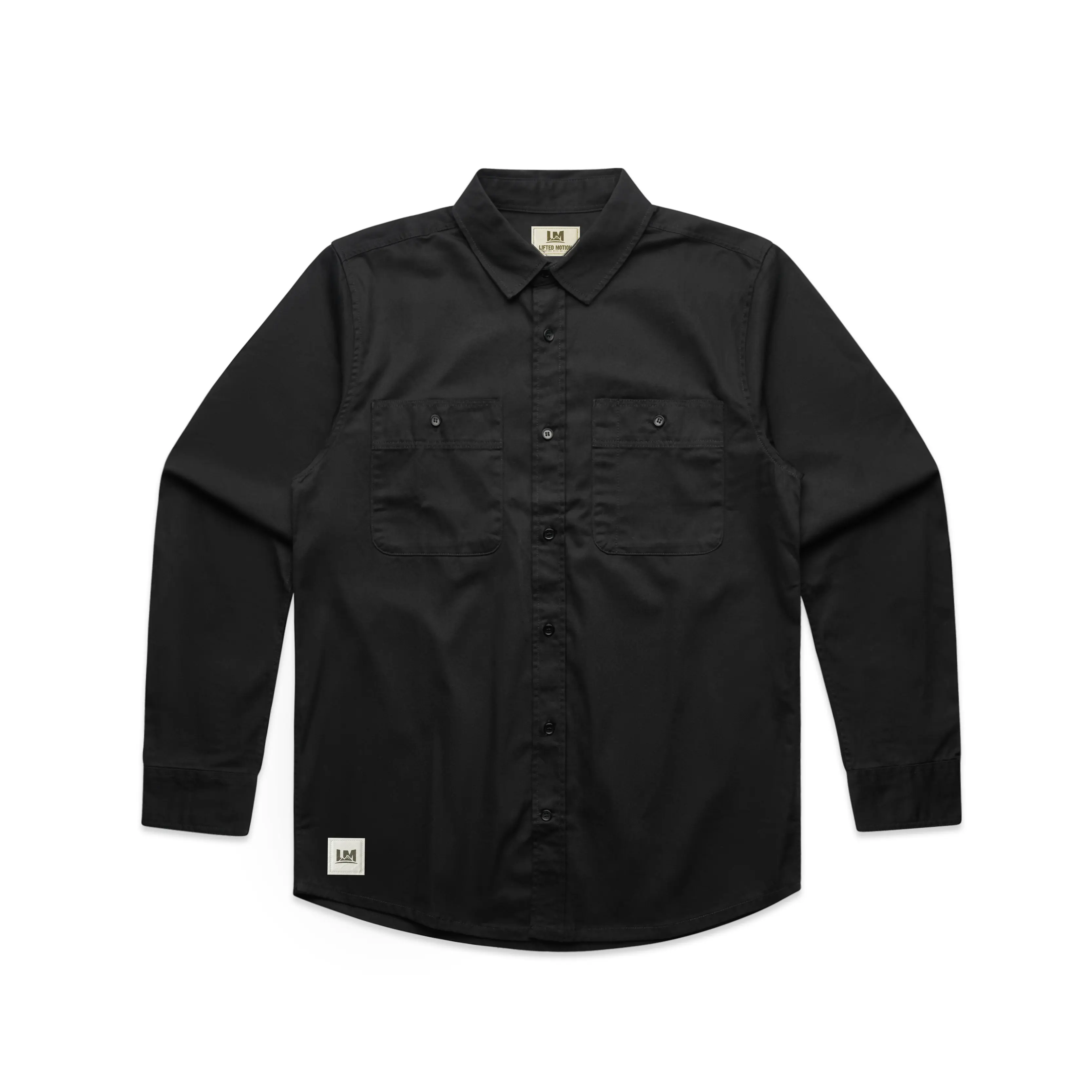 Lifted Motion Heavyweight Work Shirt – Premium Cotton Utility Button-Up