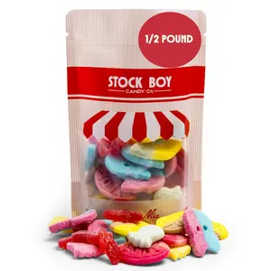 Bubs Swedish Godis Candy, 1/2 Pound Mix, Sweet and Sour, Swedish, Vegan, Stock Boy Candy Co., Imported Fresh from Sweden