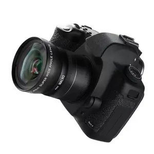 58mm 0.45x 2-in-1 Wide-Angle Macro Lens with F2.0 Aperture for DSLR, Digital Wide-Angle Camera Lenses (UV62 Compatible)