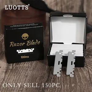150 Single Edge Razor Blades for Barber Straight Razor, Straight Razor Blades for Shaving, Platinum  Stainless Steel for Smooth & Precise Shave, Premium Replacement Barber Razor Blade, Shaving Razors, Barber Quality