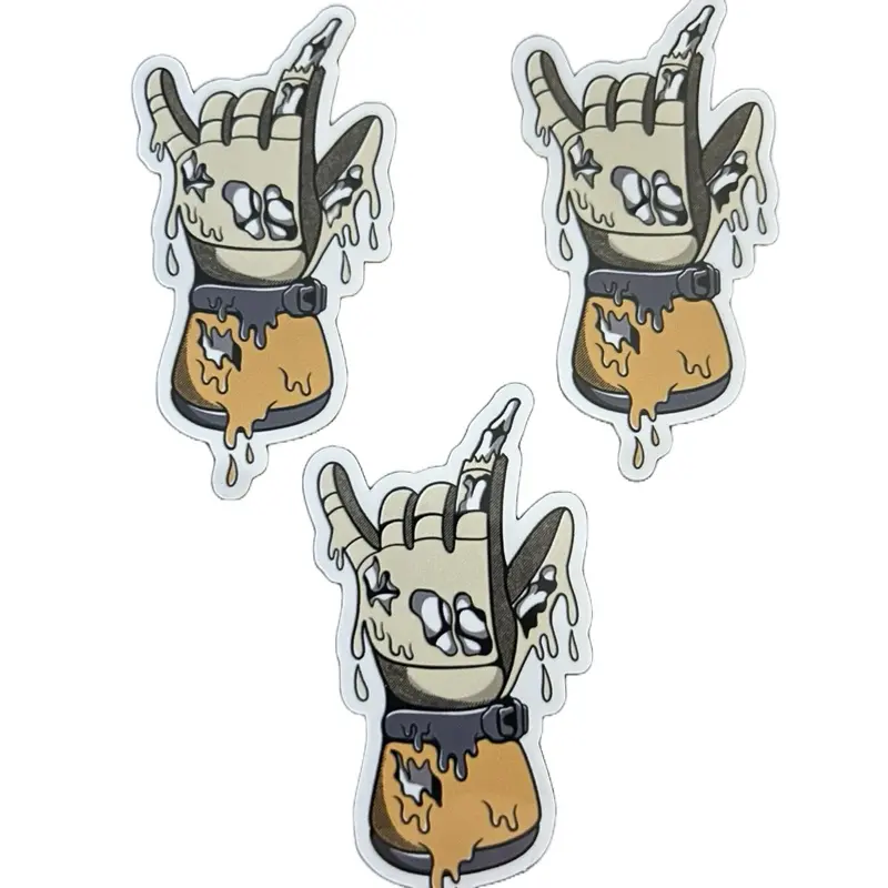 3 pack! Lineman Hot Gloves Melting Sticker