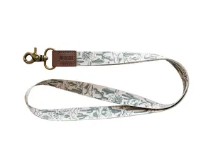 Western Landscape Neck Lanyard for keys, ID Badges, Phones, and wallets Accessories Leather