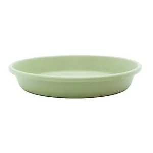 The HC Companies Classic 17.5 Inch Round Plant Pot Saucer Drip Tray, Seafoam