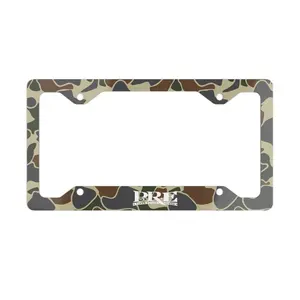 Young Dolph PRE Logo Camo Collection License Plate Frame, Funny Car Accessories, Cute Car Decor Gift