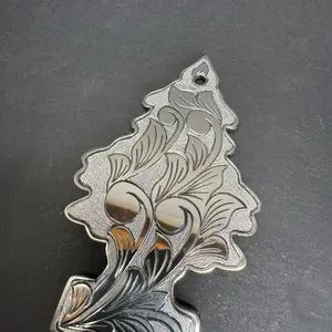 Hand Engraved Polished Billet Aluminum Little Tree Holder